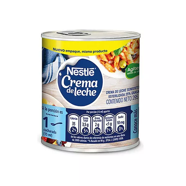 Crema De Leche Nestle X 295 Grs