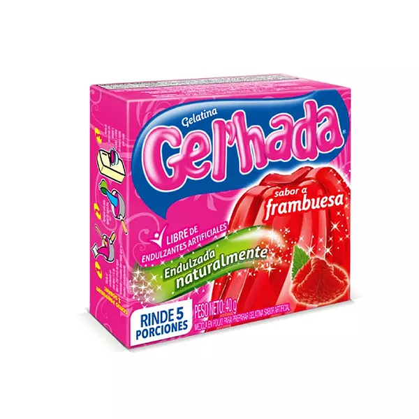 Gelatina Gel Hada Frambuesa X 40 Grs