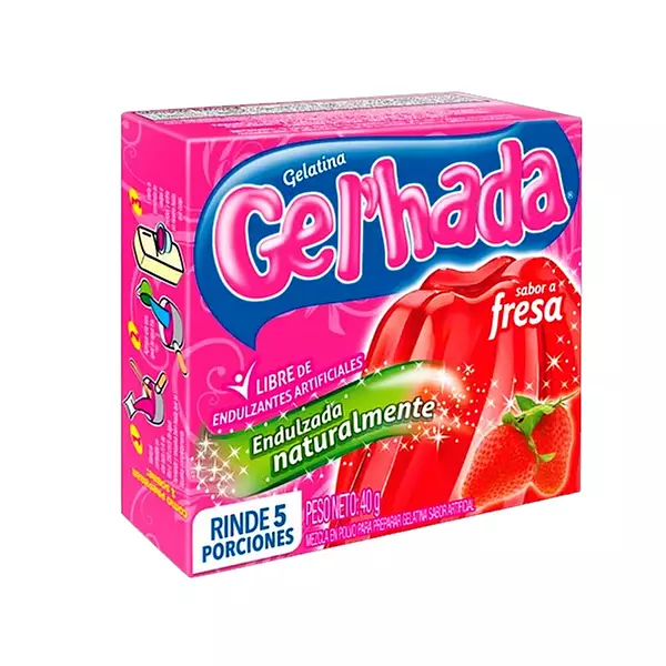 Gelatina Gel Hada Fresa X 40 Grs