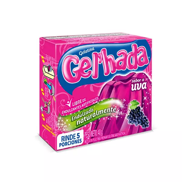 Gelatina Gel Hada Uva X 40 Grs