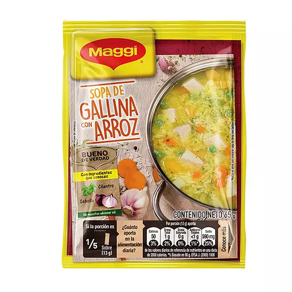 Sopa Maggi Sobre 4 Porc Gall Arroz