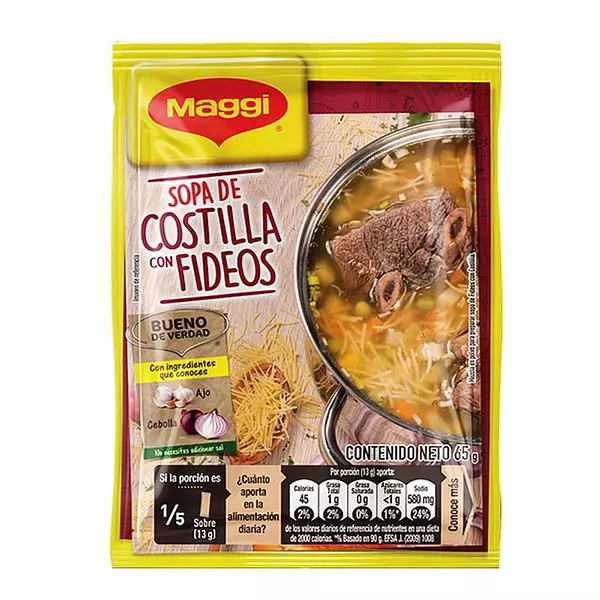 Sopa Maggi Sobre 4 Porc Costill Fid