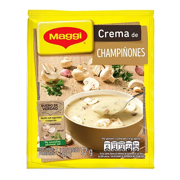 Crema Maggi Sobre 5 Porc Champiñon Gourmet