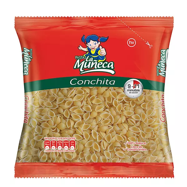 Pastas La Muñeca Conchitas X 250 Grs