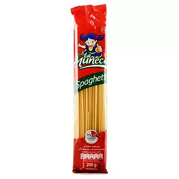 Pastas La Muñeca Spaguetti X 200 Grs