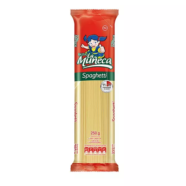 Pastas La Muñeca Spaguetti X 250 Grs