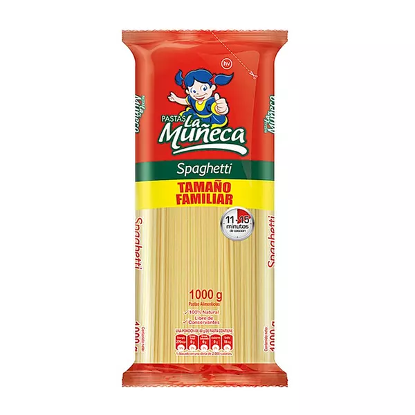 Pastas La Muñeca Spaguetti X 1000 Grs