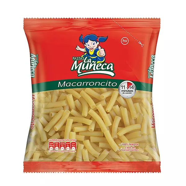 Pastas La Muñeca Macaroncito X 250 Grs