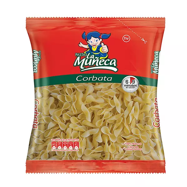 Pastas La Muñeca Corbata X 250 Grs