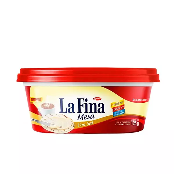 Margarina Fina Mesa Con Sal X 125 Grs