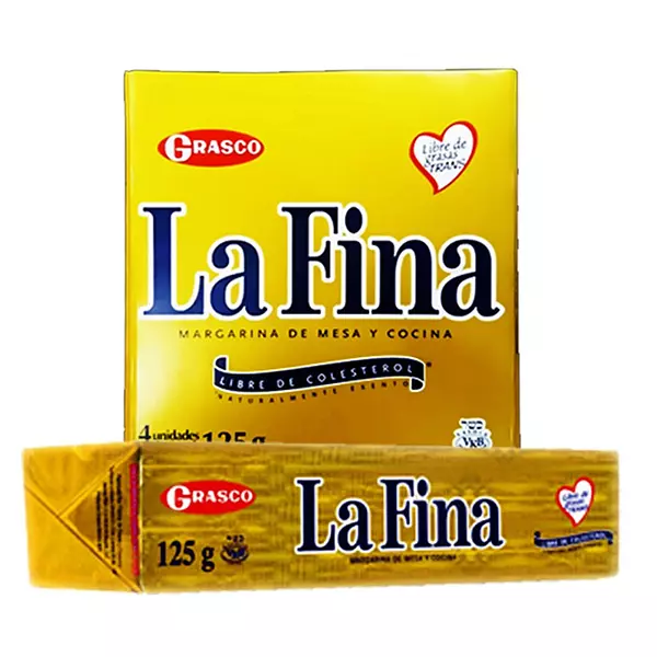 Margarina La Fina X 125 Grs Disp X 4 Unds