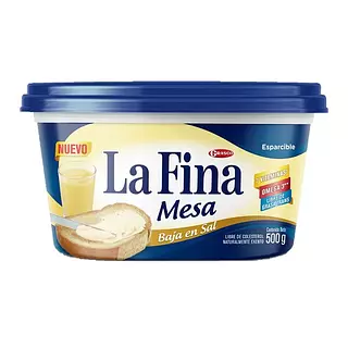 Margarina Fina Mesa Baj/Sal X 500 Grs