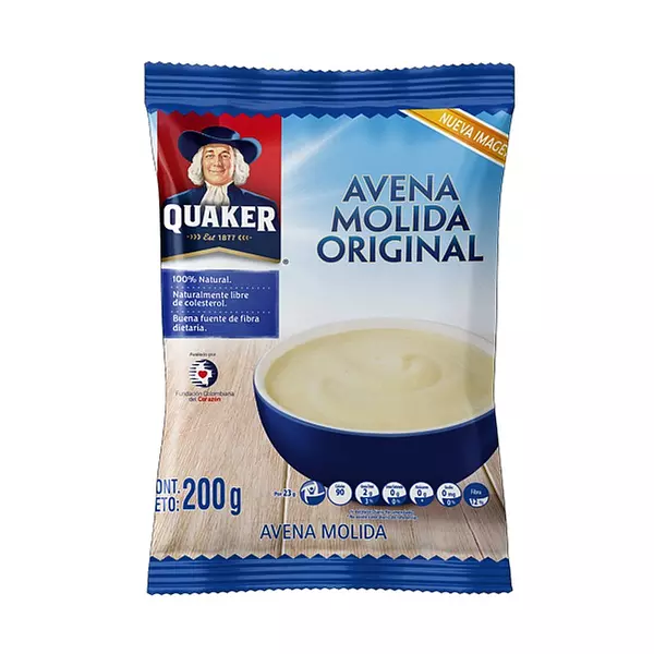 Avena Quaker X 200grs Molida