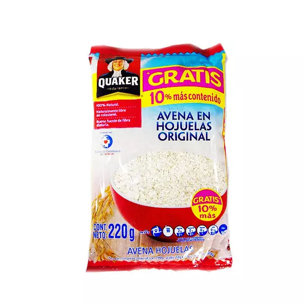 Avena Quaker Hojuelas X 220 Grs