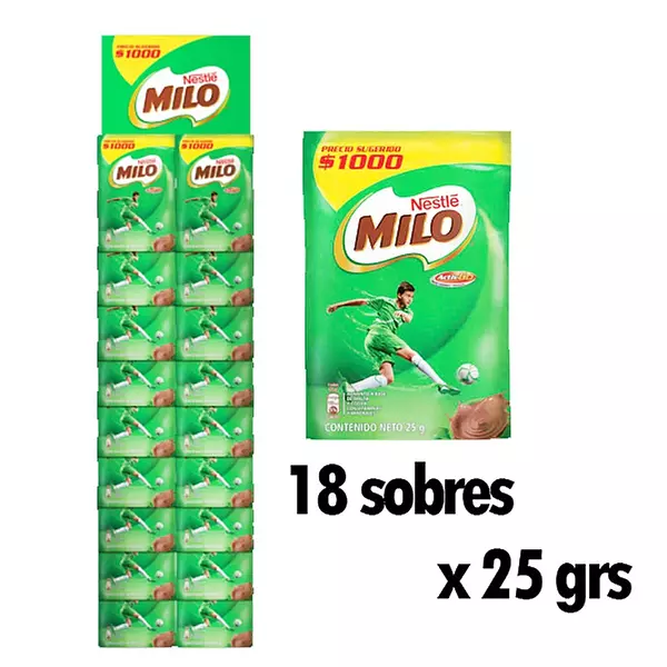 Milo Sobre X 25 Grs X 18 Sobres