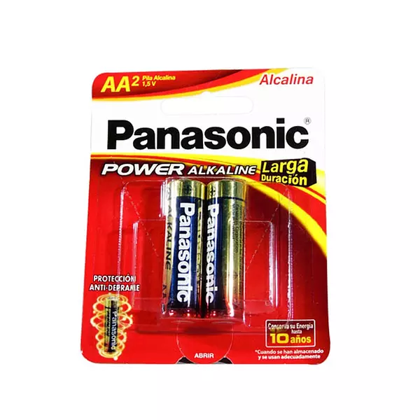 Pila Panasonic Alkalina Aa 2unds