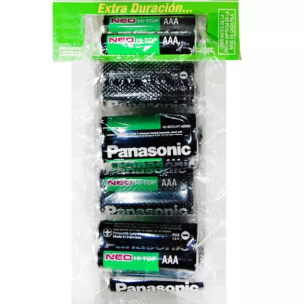 Pila Panasonic Aaa Corriente X 2ud Display X 10