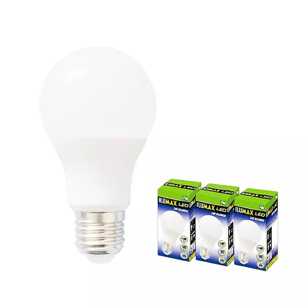 Bombillo Ilumax Led Luz Blan 7w X 3 Unds