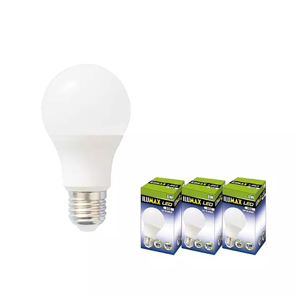 Bombillo Ilumax Led Luz Blan6w X 3 Unds