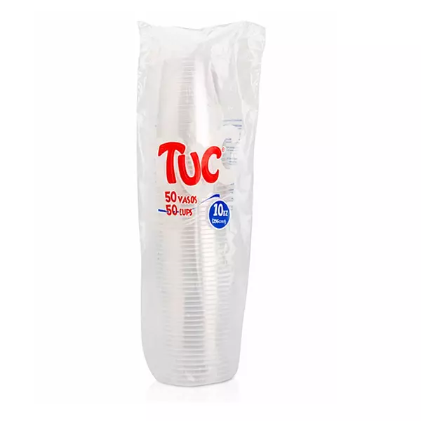 Vaso Desechable Tuc X 50 Unds- 10 Oz Trans