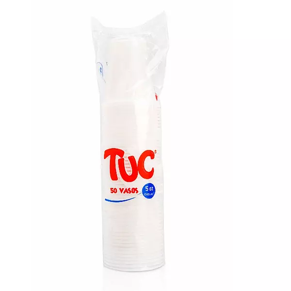 Vaso Desechable Tuc X 50 Unds - 5 Oz Blanco