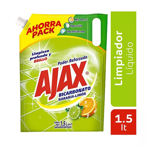 Desinfectante Ajax Bicarbonato Nar/Limon X 1.5 D/P