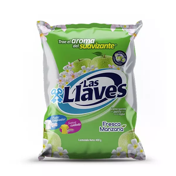 Detergente En Polvo Las Llaves X 400 Grs