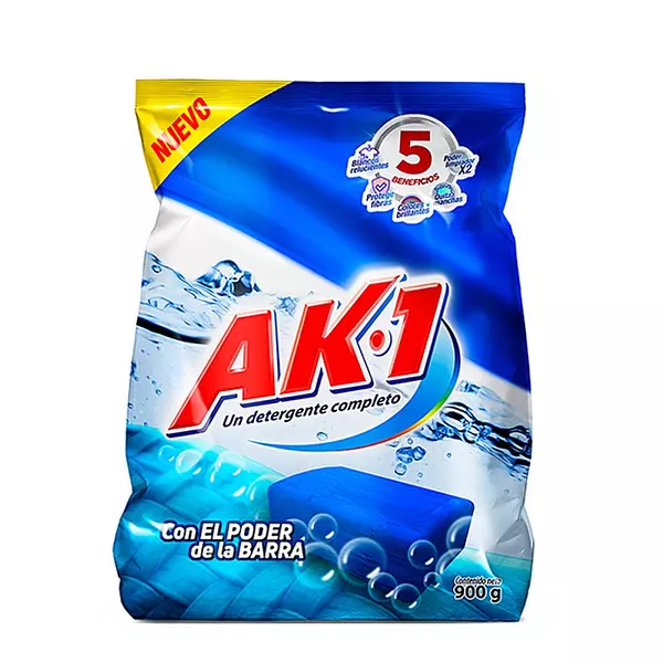 Detergente En Polvo Ak-1 X 900 Grs P/B