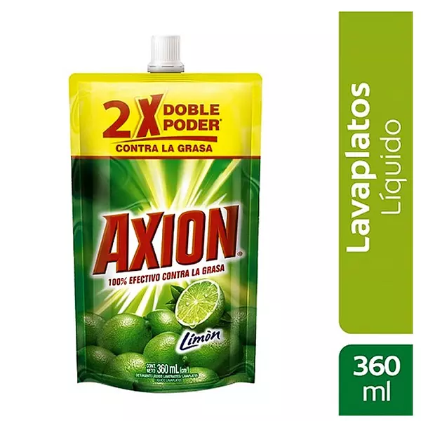 Lavaplatos Axion Liquido Limon Doble P. X 360 Ml