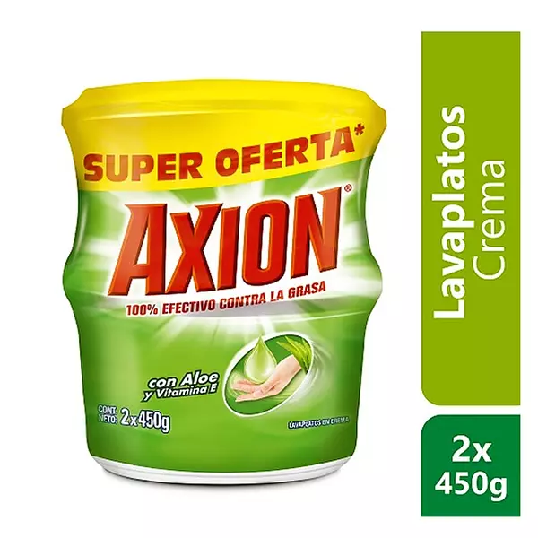 Lavaplatos Axion Crema- Aloe X 450 Grs P/E