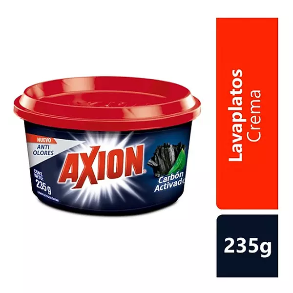 Lavaplatos Axion Carbon Activado X 235 Grs