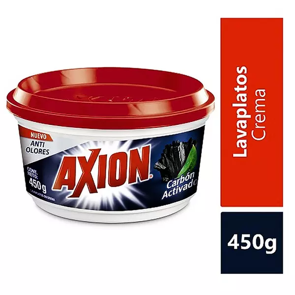 Lavaplatos Axion Carbon Activado X 450 Grs