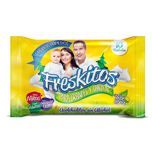 Pañitos Humedos Freskitos X 10unds