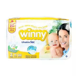 Pañal Winny Ex/Sec Amarillx 30+Toa