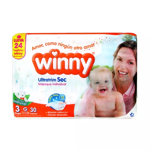 Pañal Winny Ex/Sec Naranja X30 E/Ind +To