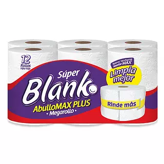 Papel Higienico. Super Blanko Mega R. Th X 12unds