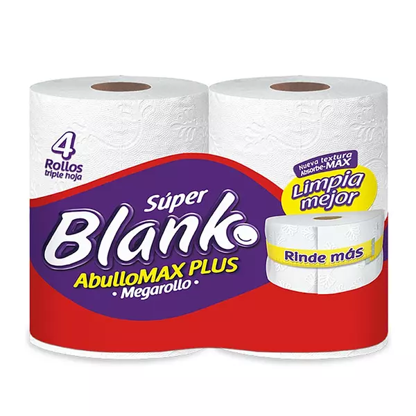 Papel Higienico. Super Blanko Mega R. Th X 4 Unds