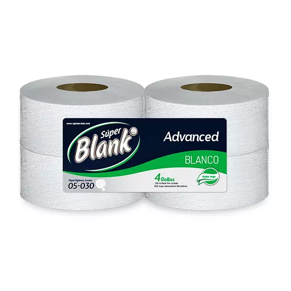 Papel Higienico. S/Bl Adva Blan Dh X 250 M X 4 Unds