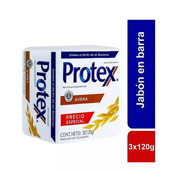 Jabon Protex Avena X 120 Grs X 3 Unds P/E