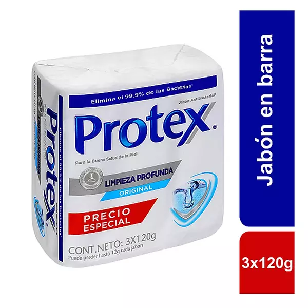 Jabon Protex Lim/Prof 120 Grs X 3 Unds P/E