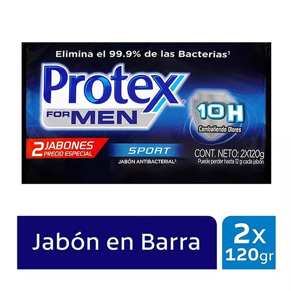 Jabon Protex For Men X 2 Unds X 120 Grs