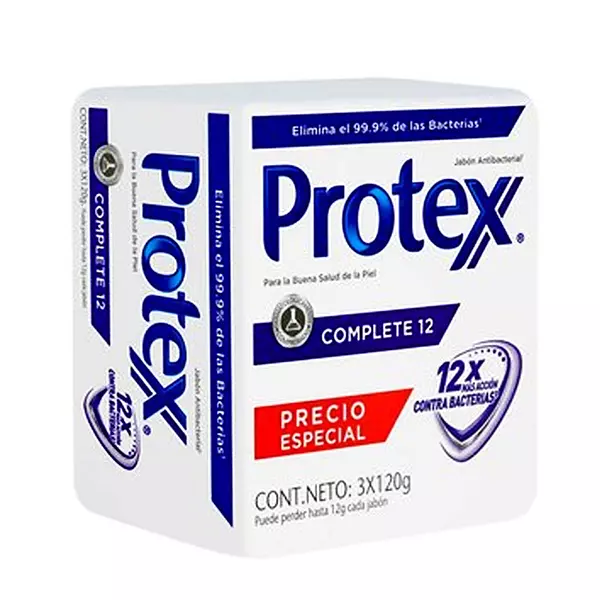 Jabon Protex Complete 12 X 120grs X 3 Unds