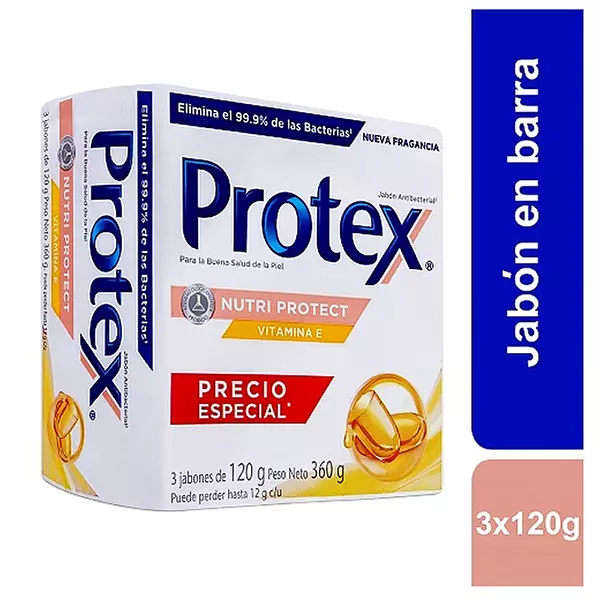 Jabon Protex Vitam/E X 120 Grs X 3 Unds P/E