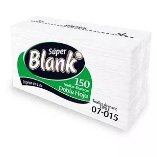 Toalla De Mano Super Blank Tipo Z Dh Blanca X 150 Unds