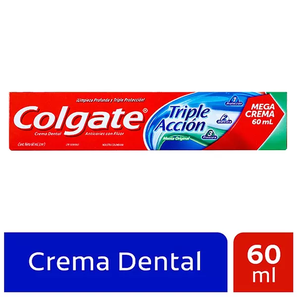 Crema Colgate Triple Accion X 60 Ml