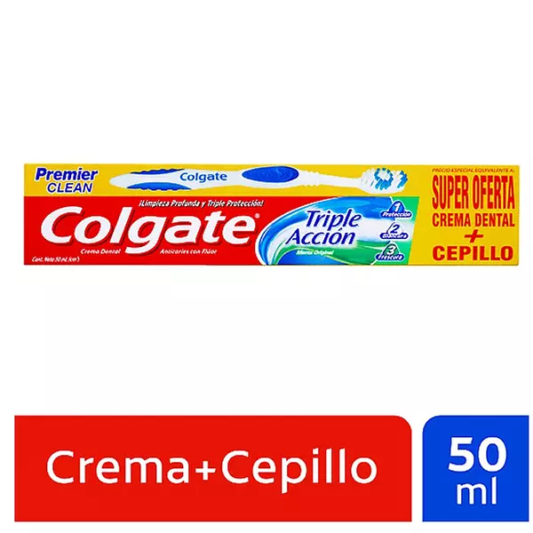 Crema Colgate T/Accion X 50ml+ Cepillo