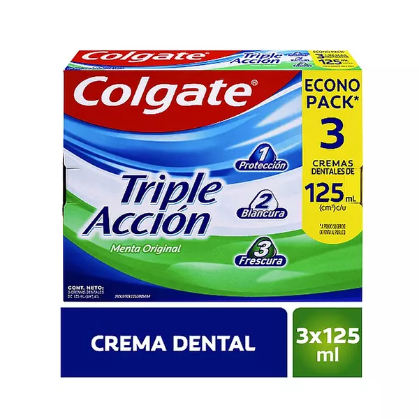 Crema Colgate T/Accion X 125 X 3unds E/P