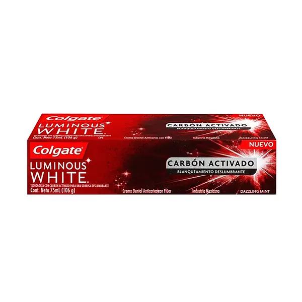 Crema Colgate Luminous White Carbon X 75 Grs