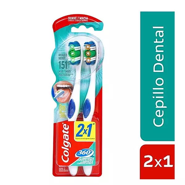 Cepillo Colgate 360 Suave X 2 Unds - P/Esp