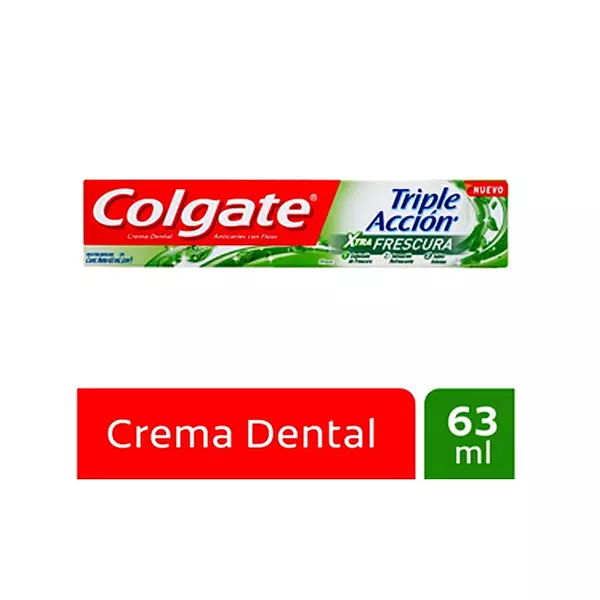 Crema Colgate Triple Acción Extra Frescura X 63 Cc